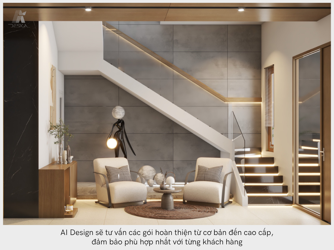 AI Design sẽ tư vấn các gói và báo giá thi công hoàn thiện phù hợp với khách hàng