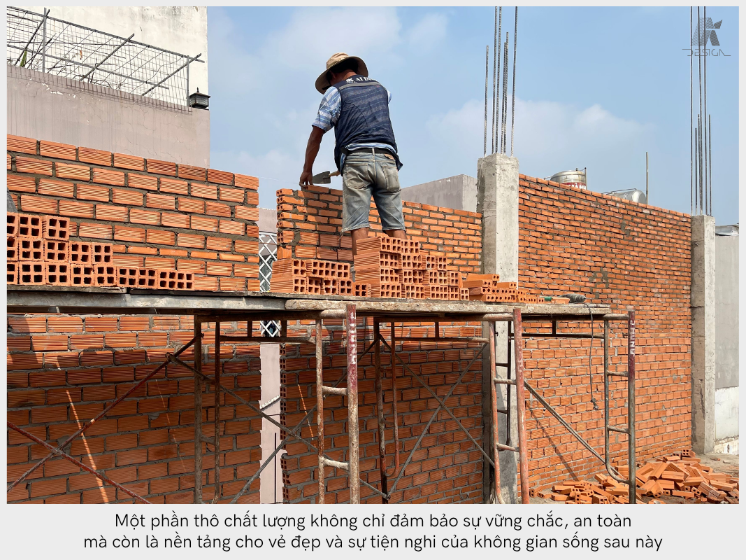Phần thô chất lượng giúp đảm bảo sự vững chắc, an toàn