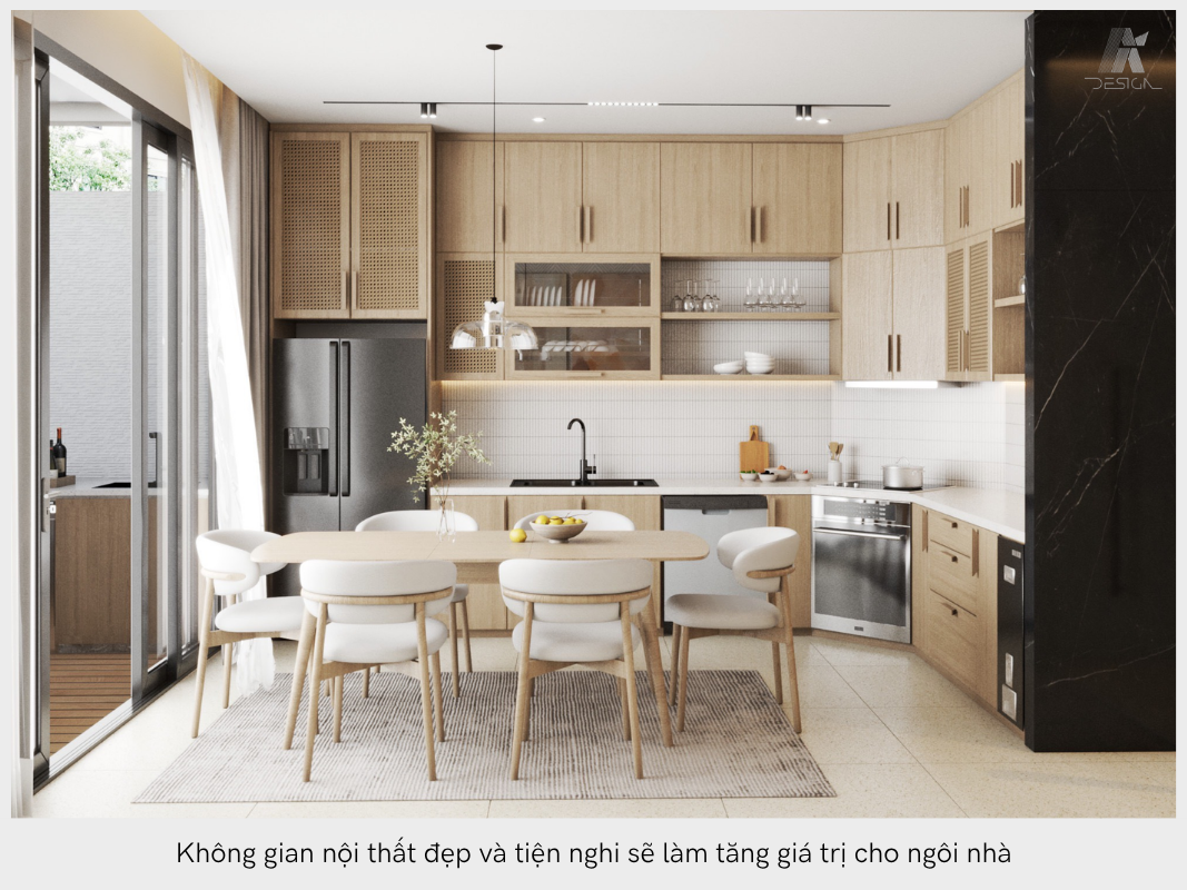 Thiết kế nội thất mang lại không gian nội thất đẹp và tiện nghi
