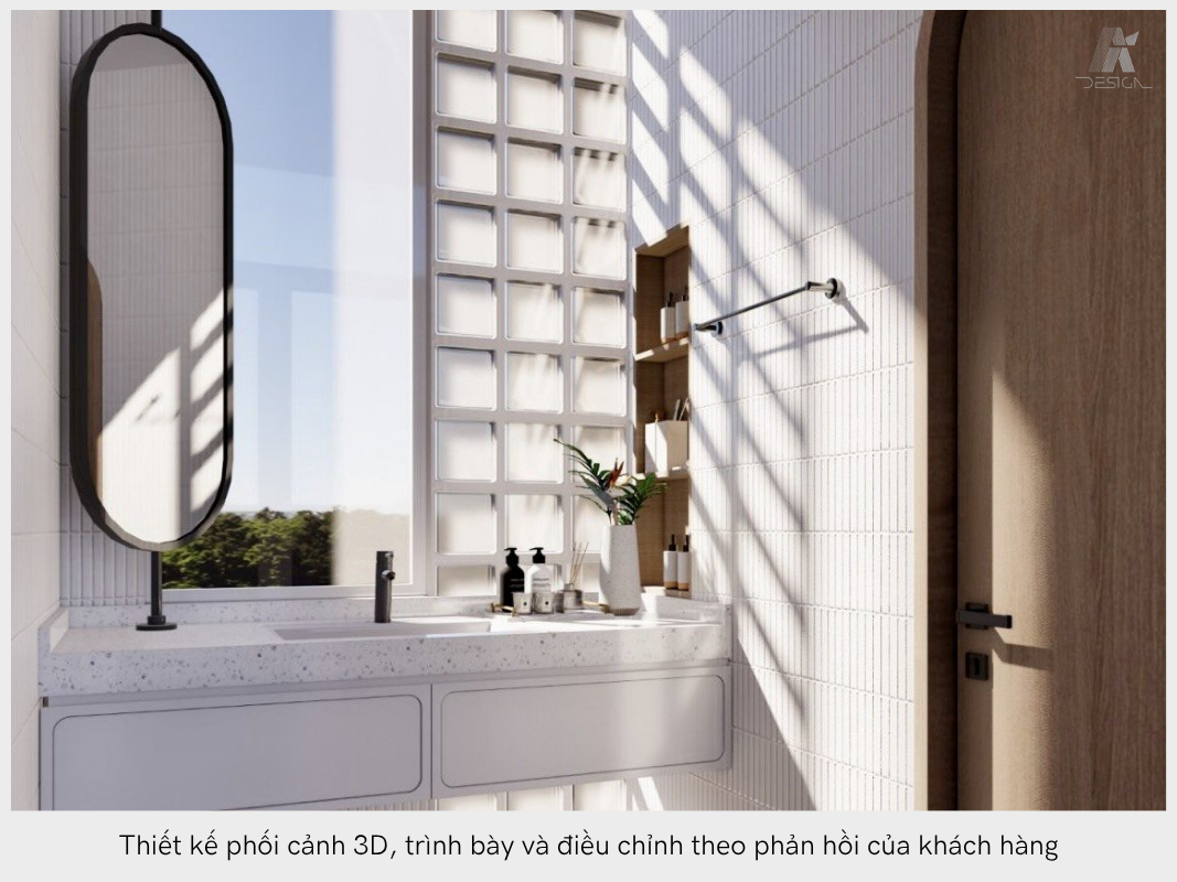 Thiết kế nội thất bao gồm thiết kế phối cảnh 3D