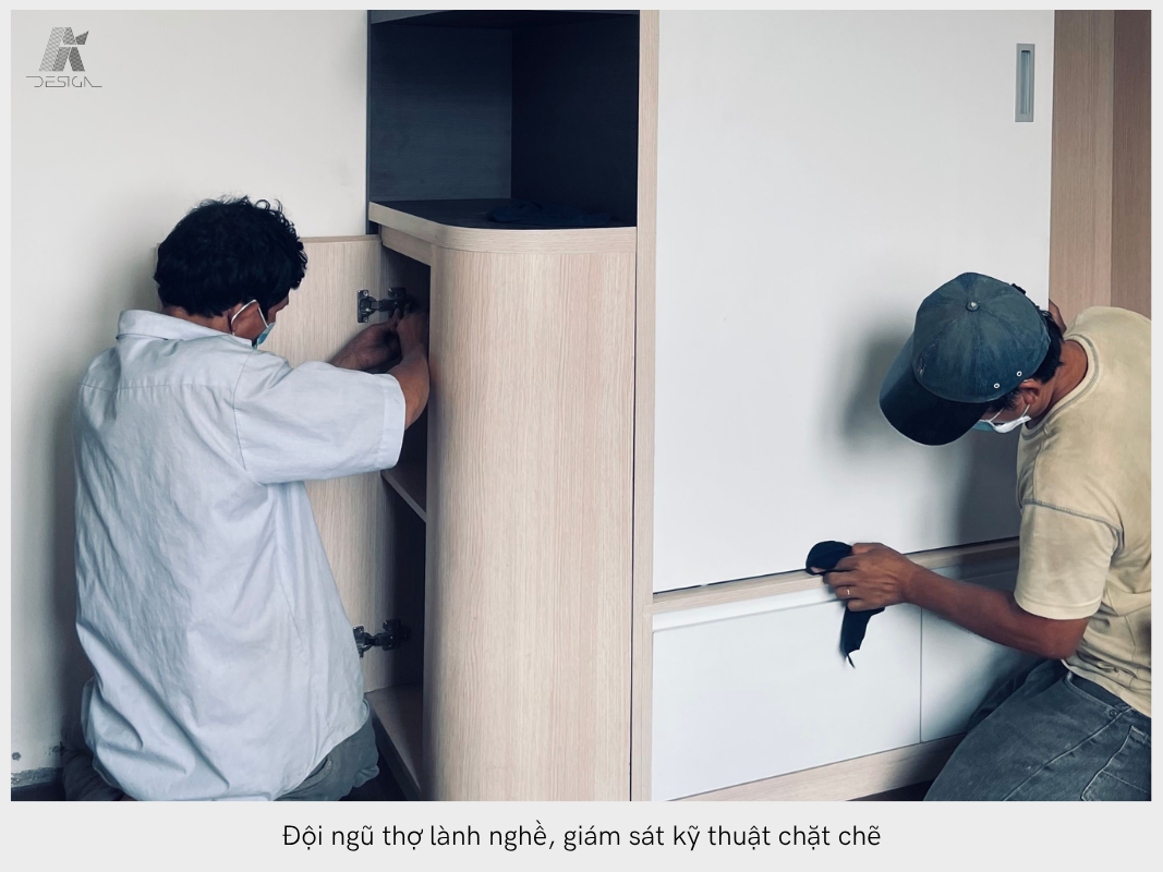 Dịch vụ tại AI Design có đội ngũ thợ lành nghề, giám sát kỹ thuật chặt chẽ