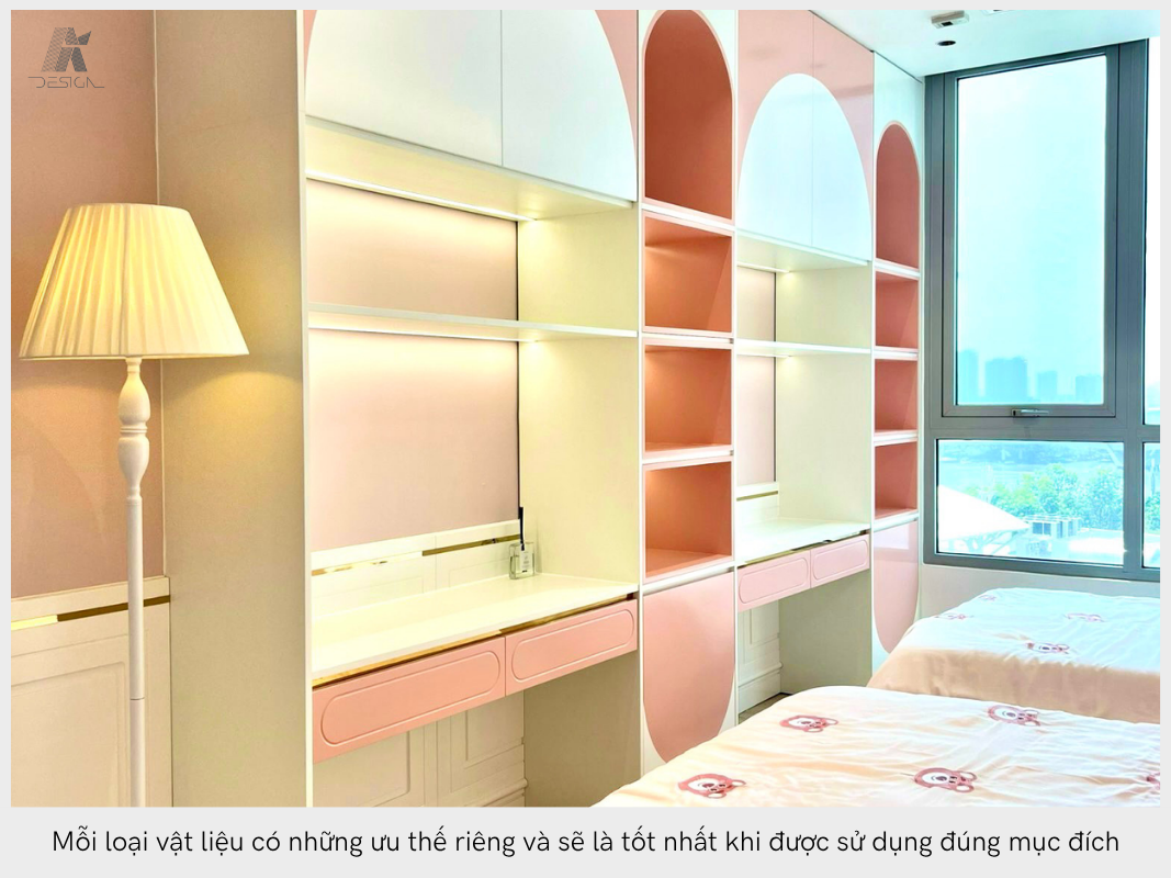 Mỗi loại vật liệu có những ưu thế riêng và sẽ là tốt nhất khi được sử dụng đúng mục đích