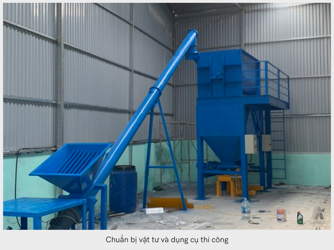 Chuẩn bị vật tư và dụng cụ thi công là một bước không thể thiếu trong quy trình sơn bả