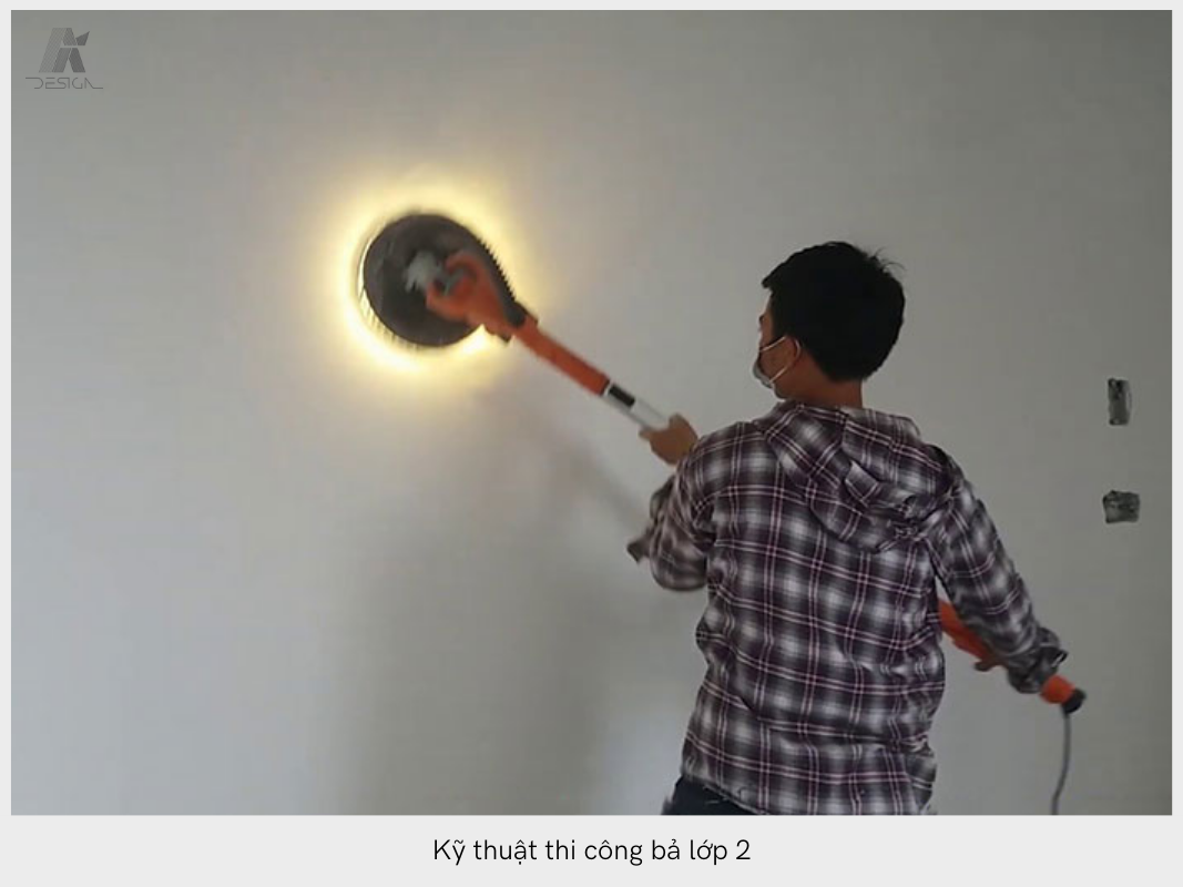 Sử dụng đèn chiếu nghiêng để kiểm tra độ phẳng