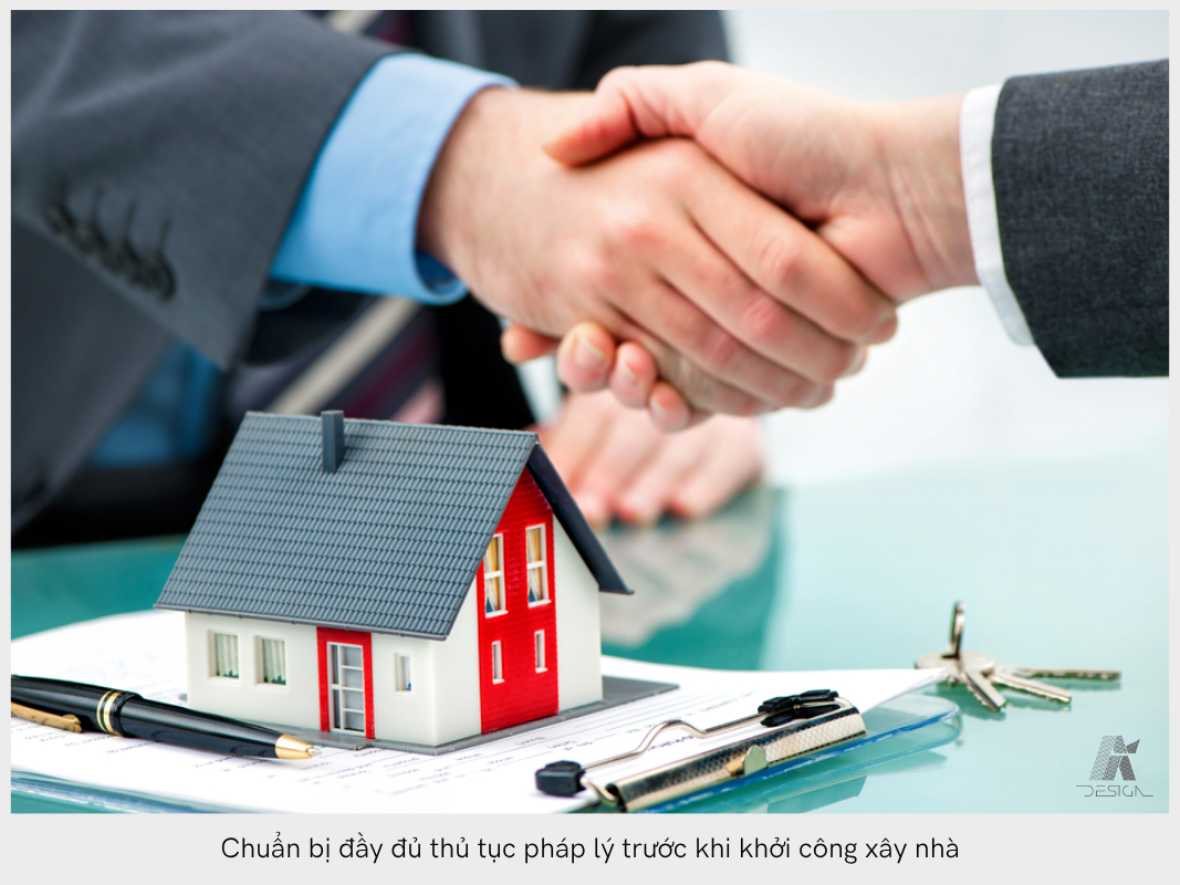 Chuẩn bị đầy đủ thủ tục pháp lý trước khi khởi công xây nhà