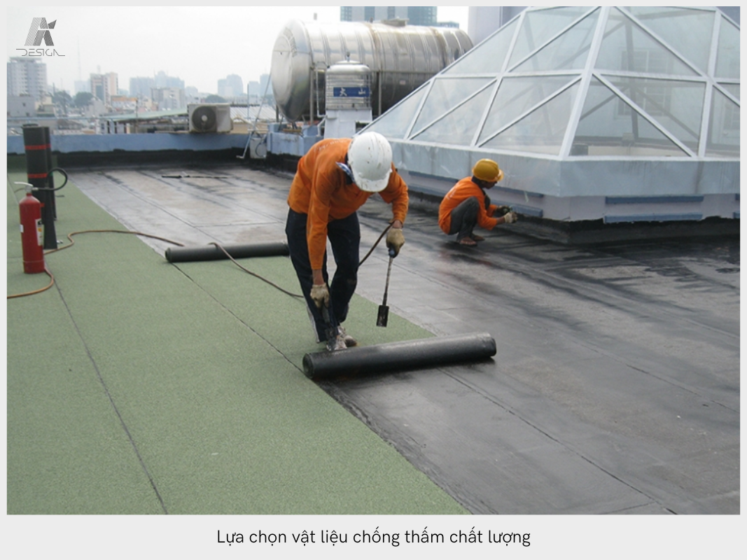 Lựa chọn vật liệu chống thấm sàn mái chất lượng