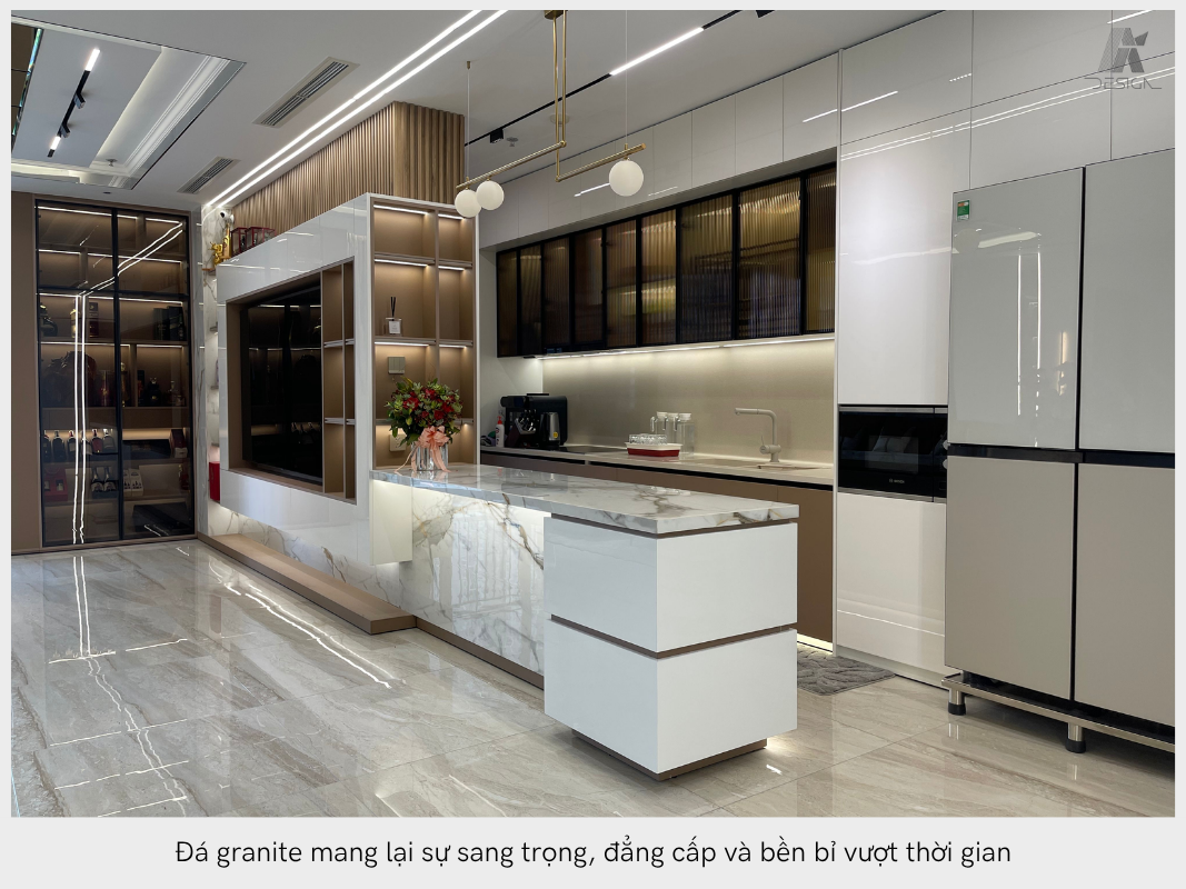Thi công đá Granite mang lại sự sang trọng đẳng cấp và bền bỉ
