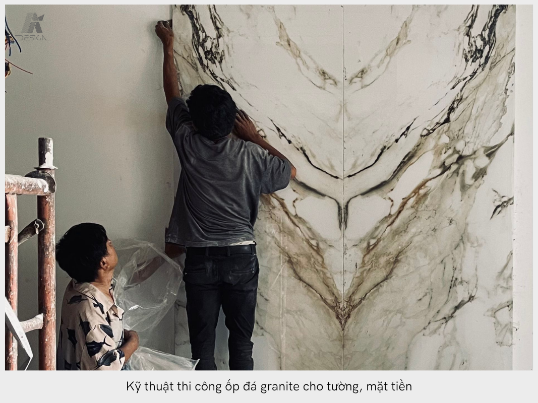Kỹ thuật thi công đá Granite cho tường, mặt tiền