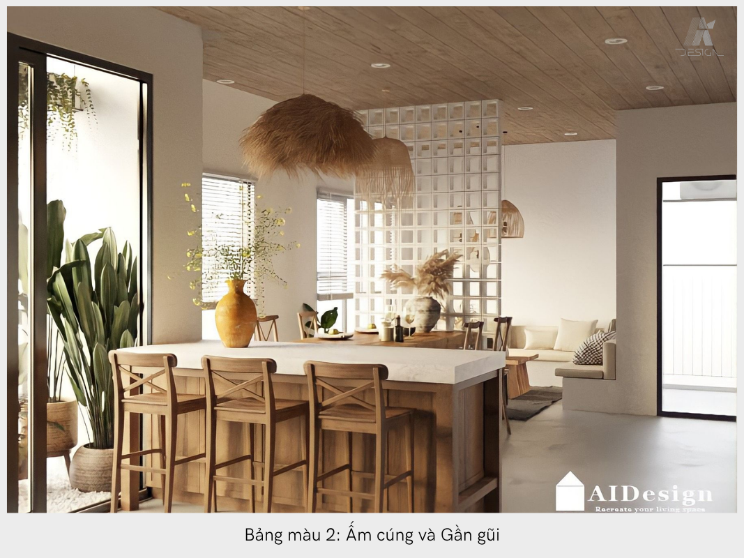 Màu sơn nội thất đẹp mang lại cảm giác ấm cúng và gần gũi