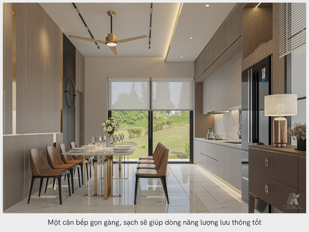 gọn gàng sạch sẽ giúp dòng năng lượng lưu thông thuận lợi