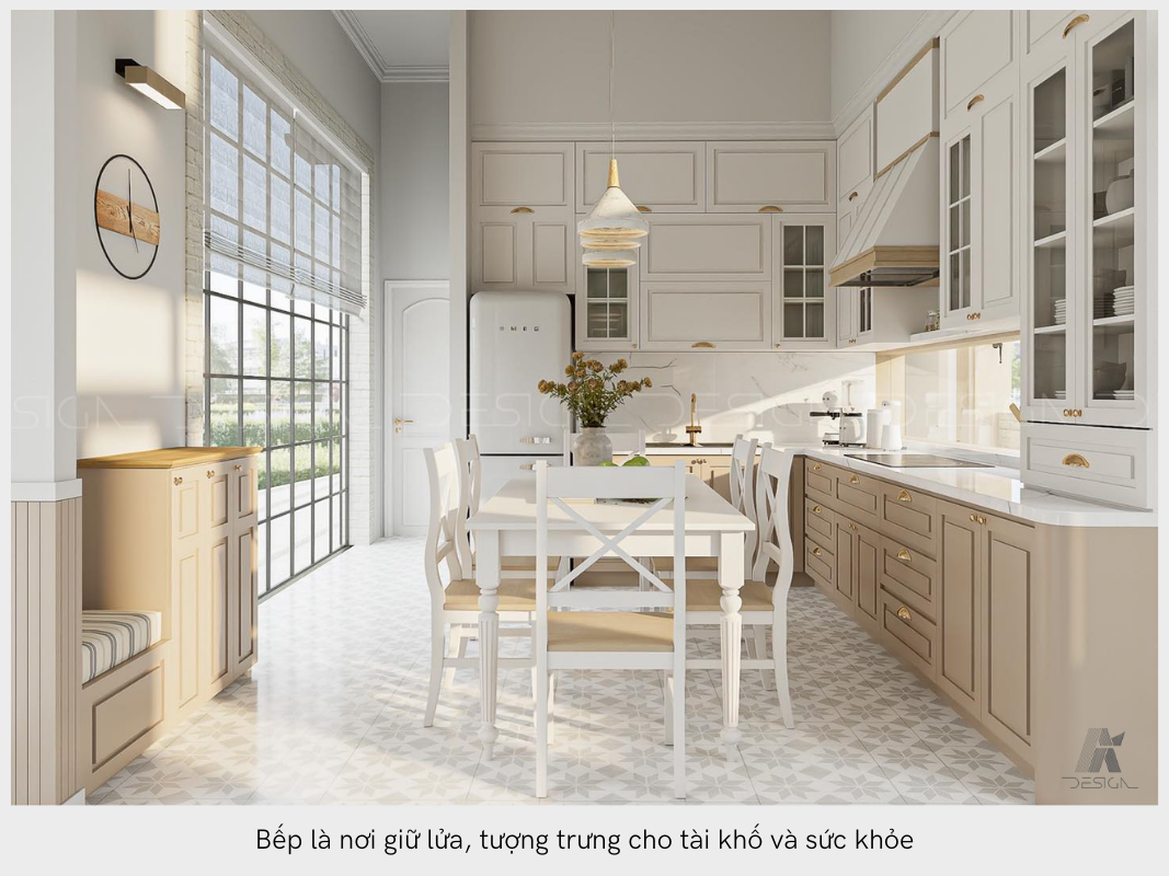 Bếp tượng trưng cho tài khố và sức khoẻ